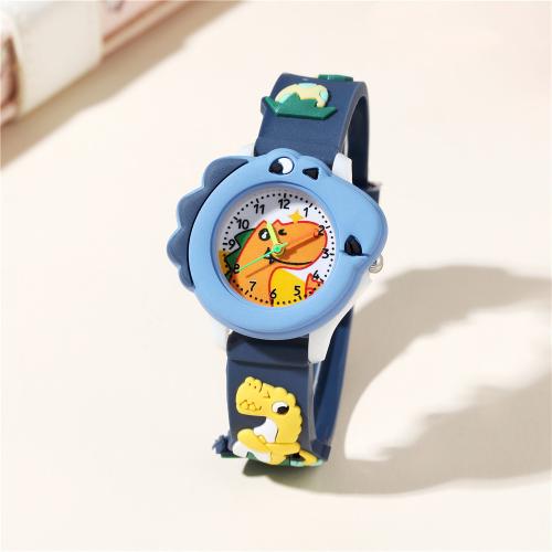 Fashion Children Watch, Alloy, with Plastic & Glass & 304 Stainless Steel, plated, fashion jewelry & for children, more colors for choice, Sold By PC
