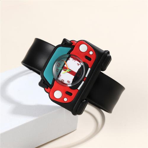 Fashion Children Watch, Alloy, with Plastic & Glass & 304 Stainless Steel, plated, fashion jewelry & for children, more colors for choice, Sold By PC