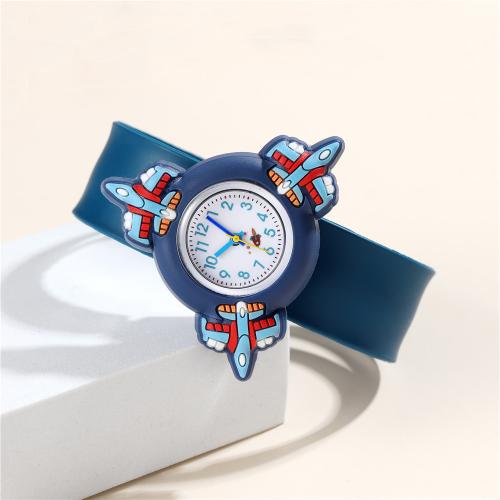 Fashion Children Watch, Alloy, with Plastic & Glass & 304 Stainless Steel, plated, fashion jewelry & for children, more colors for choice, Sold By PC