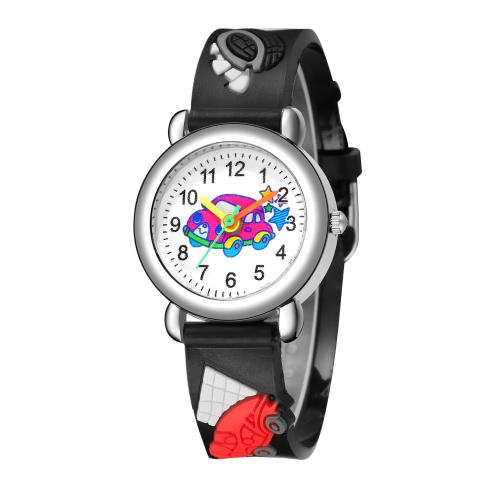 Fashion Children Watch, Alloy, with Plastic & Glass & 304 Stainless Steel, plated, fashion jewelry & for children, more colors for choice, Sold By PC