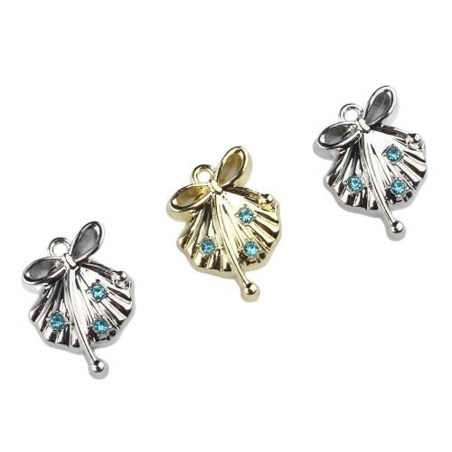 Tibetan Style Animal Pendants, Shell, plated, DIY & micro pave cubic zirconia, more colors for choice, 100PCs/Bag, Sold By Bag