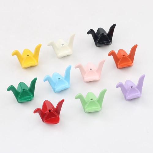 Tibetan Style Jewelry Beads, Thousand Origami Cranes, painted, DIY, more colors for choice, 100PCs/Bag, Sold By Bag