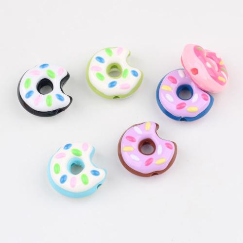 Acrylic Jewelry Beads, Flower, DIY & enamel, more colors for choice, 20x9mm, 100PCs/Bag, Sold By Bag