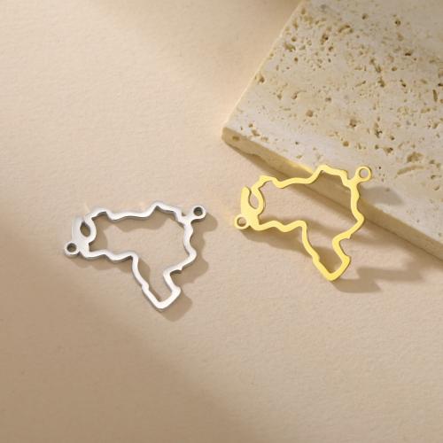 Stainless Steel Pendants, 304 Stainless Steel, plated, DIY & hollow, more colors for choice, 39x24mm, 10PCs/Bag, Sold By Bag