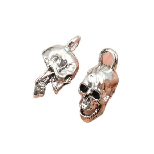 Tibetan Style Skull Pendants, DIY, 29x12x16mm, 100PCs/Bag, Sold By Bag