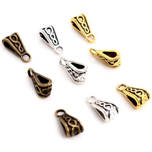 Tibetan Style Jewelry Bail, DIY, more colors for choice, 15x7mm, 100PCs/Bag, Sold By Bag