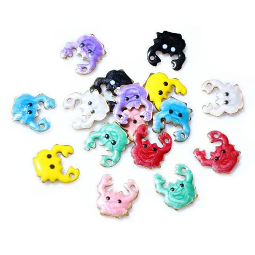 Stainless Steel Animal Pendants, 304 Stainless Steel, Crab, DIY & enamel, 10x10mm, 100PCs/Bag, Sold By Bag