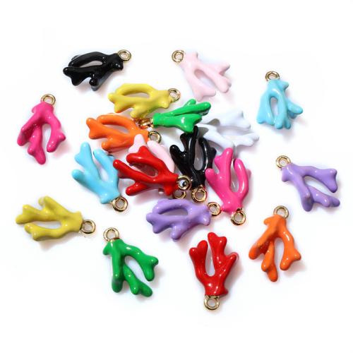 Tibetan Style Enamel Pendants, DIY, 16x10x5mm, 100PCs/Bag, Sold By Bag