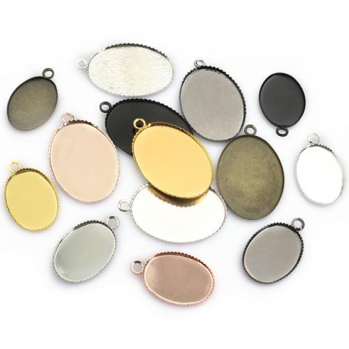 Iron Pendant Setting, DIY, more colors for choice, 100PCs/Bag, Sold By Bag
