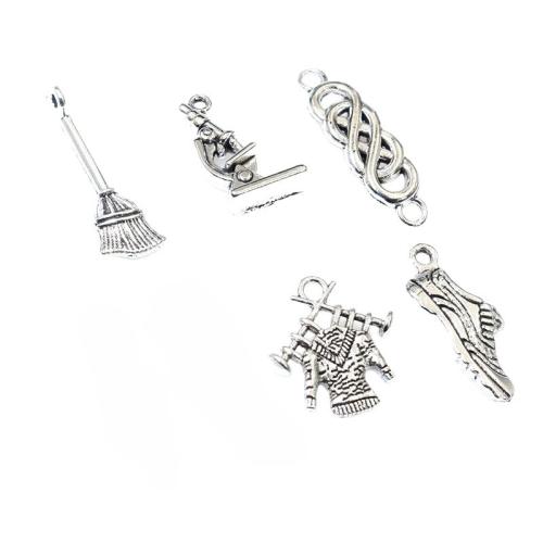 Tibetan Style Pendants, DIY, 100PCs/Bag, Sold By Bag