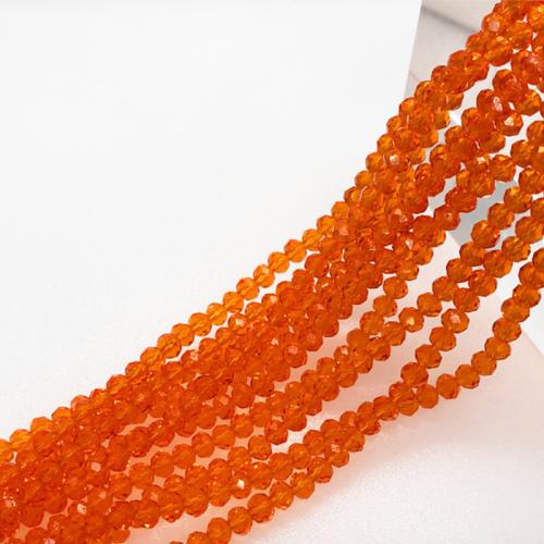 Crystal Beads, DIY & different size for choice & faceted, more colors for choice, Sold By Strand