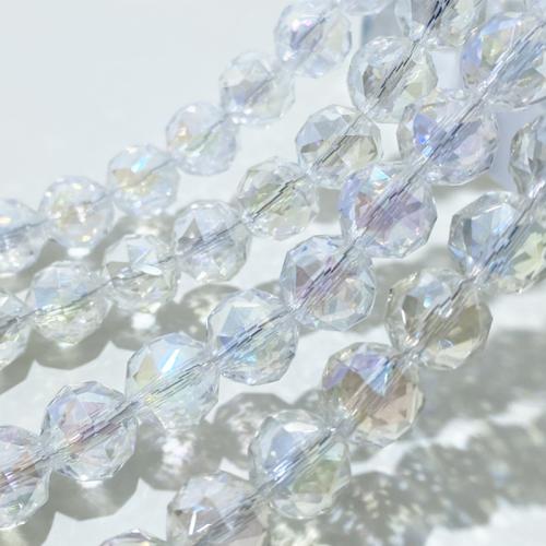 Crystal Beads, Round, DIY & different size for choice & faceted, more colors for choice, Sold By Strand