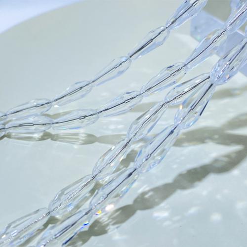 Teardrop Crystal Beads, DIY & different size for choice & faceted, more colors for choice, Sold By Strand