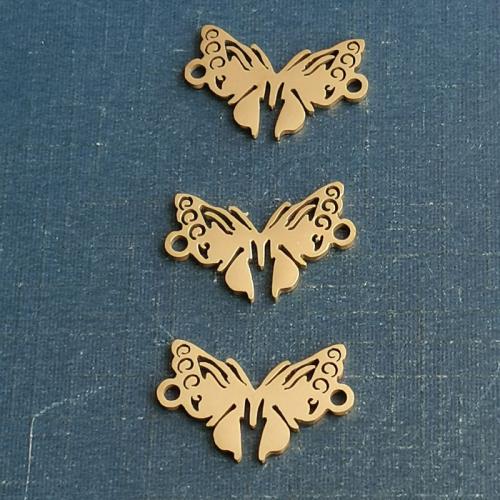 Stainless Steel Animal Pendants, 304 Stainless Steel, gold color plated, DIY, more colors for choice, 10PCs/Bag, Sold By Bag