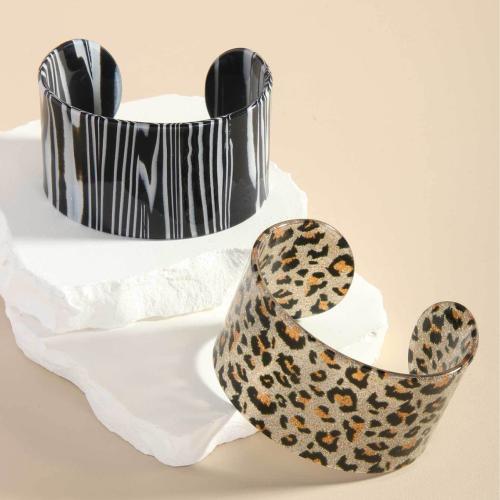 Acrylic Cuff Bangle, printing, fashion jewelry & different designs for choice & for woman, Sold By PC