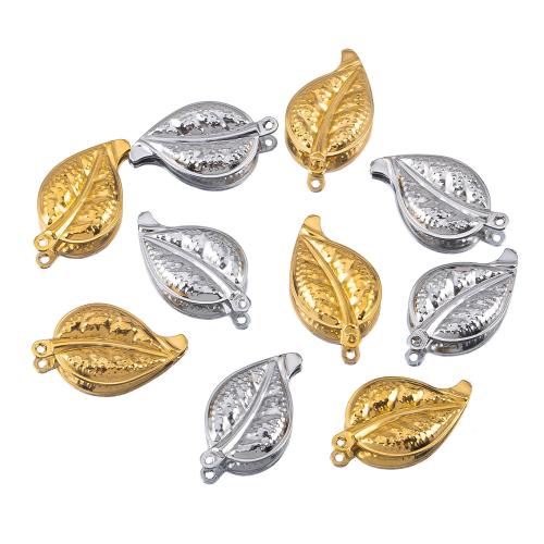 Stainless Steel Pendants, 316 Stainless Steel, Leaf, plated, DIY, more colors for choice, 10PCs/Bag, Sold By Bag