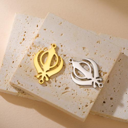 Stainless Steel Connector, 304 Stainless Steel, plated, DIY & hollow, more colors for choice, 17x26mm, 10PCs/Bag, Sold By Bag