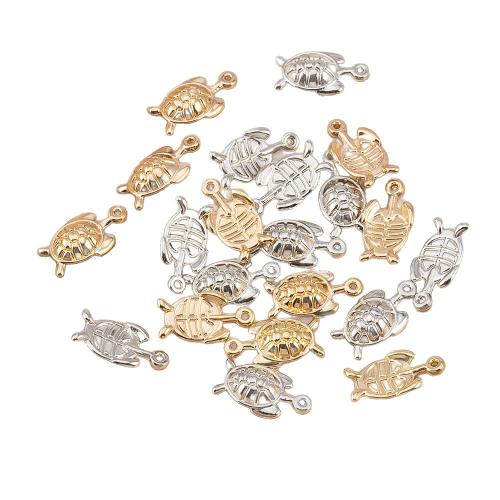 Copper Coated Plastic Pendant, Turtle, plated, DIY, more colors for choice, 10PCs/Bag, Sold By Bag