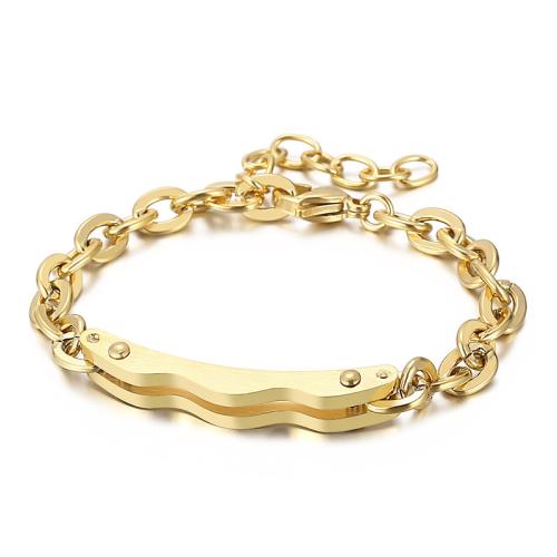 Stainless Steel Jewelry Bracelet, 304 Stainless Steel, plated, fashion jewelry, more colors for choice, Sold By PC