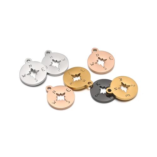 Stainless Steel Pendants, 304 Stainless Steel, plated, DIY, more colors for choice, 100PCs/Bag, Sold By Bag