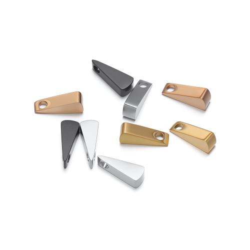 Stainless Steel Beads, 304 Stainless Steel, Triangle, plated, DIY, more colors for choice, 100PCs/Bag, Sold By Bag