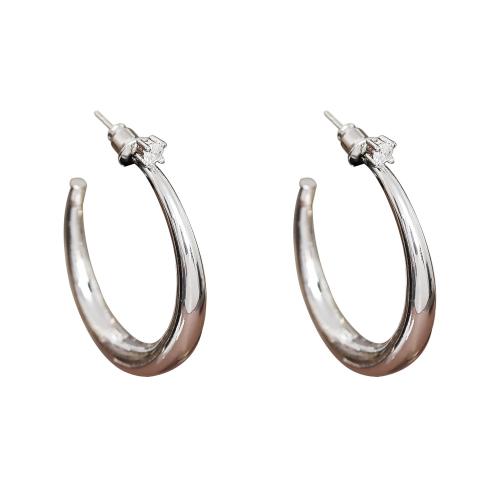 Cubic Zirconia Micro Pave Brass Earring, plated, fashion jewelry & micro pave cubic zirconia & for woman, more colors for choice, 33x6mm, Sold By Pair