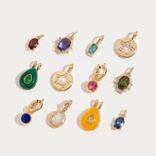 Stainless Steel Pendants, 304 Stainless Steel, with Opal & Plastic Pearl, gold color plated, fashion jewelry & DIY & with rhinestone, more colors for choice, 130x70x20mm, Sold By PC