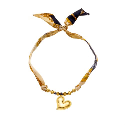 Stainless Steel Jewelry Necklace, 304 Stainless Steel, with Cotton, gold color plated, fashion jewelry & different styles for choice & for woman, Sold By PC