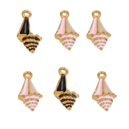 Stainless Steel Animal Pendants, 304 Stainless Steel, plated, DIY & enamel, mixed colors, 21x11mm, Sold By PC