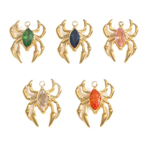 Crystal Pendants, 304 Stainless Steel, with Crystal, plated, DIY, more colors for choice, Sold By PC