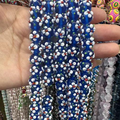 Bumpy Lampwork Beads, DIY & enamel, more colors for choice, 12mm, 20PCs/Bag, Sold By Bag