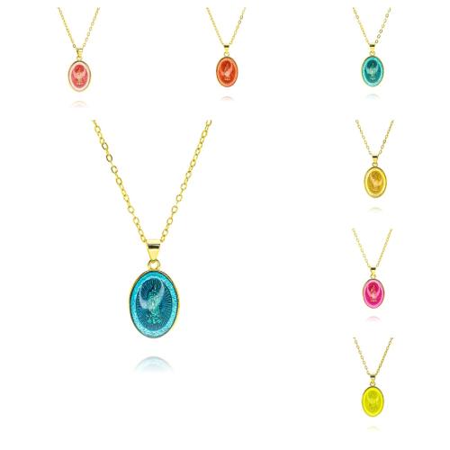 Brass Necklace, plated, fashion jewelry, golden, nickel, lead & cadmium free, Length:45 cm, Sold By PC