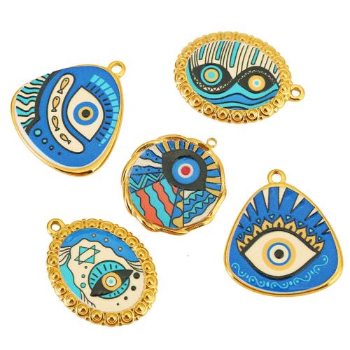 Stainless Steel Pendants, 304 Stainless Steel, plated, DIY & enamel, more colors for choice, 3PCs/Bag, Sold By Bag