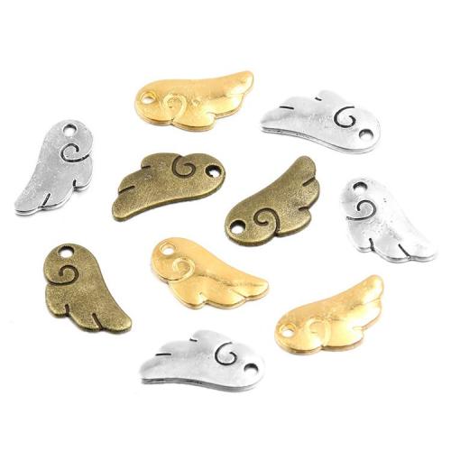 Stainless Steel Pendants, 304 Stainless Steel, Wing Shape, plated, DIY & enamel, more colors for choice, 100PCs/Bag, Sold By Bag