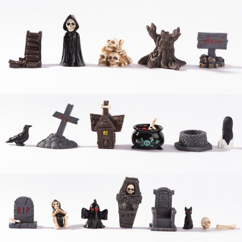 Halloween Decoration, Resin, Halloween Design & Mini & different styles for choice, Sold By PC