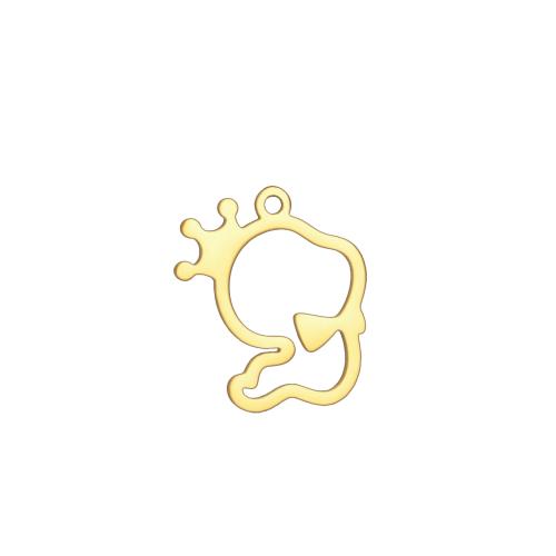 Stainless Steel Animal Pendants, 304 Stainless Steel, Snake, plated, DIY & hollow, more colors for choice, 18x16mm, Sold By PC