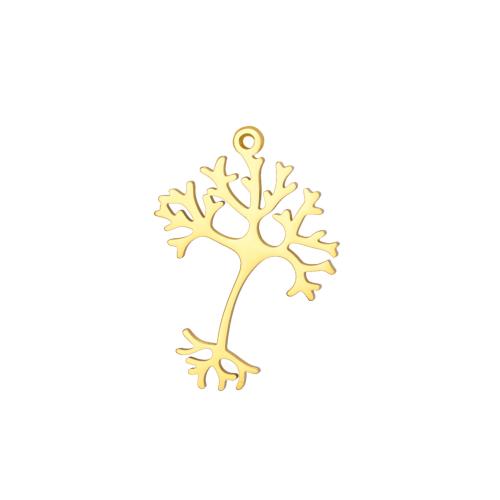 Stainless Steel Pendants, 304 Stainless Steel, Tree, plated, DIY, more colors for choice, 28x20mm, Sold By PC