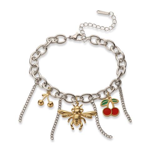 304 Stainless Steel Bracelet, plated, different styles for choice & for woman, Sold By PC