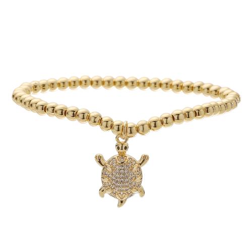 Brass Bracelet, 18K gold plated, different styles for choice & micro pave cubic zirconia & for woman, Length:Approx 7 Inch, Sold By PC