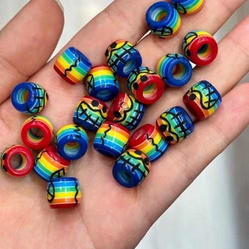 Plastic Beads, gold color plated, DIY, more colors for choice, Sold By PC