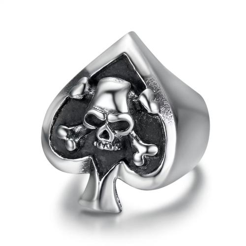 Stainless Steel Finger Ring, 304 Stainless Steel, polished, fashion jewelry & different size for choice & for man, original color, Sold By PC