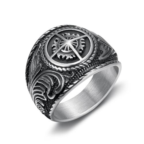 Stainless Steel Finger Ring, 304 Stainless Steel, polished, fashion jewelry & different size for choice & for man, original color, Sold By PC