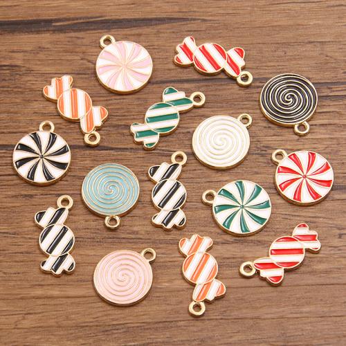 Tibetan Style Enamel Pendants, plated, DIY, more colors for choice, 100PCs/Bag, Sold By Bag