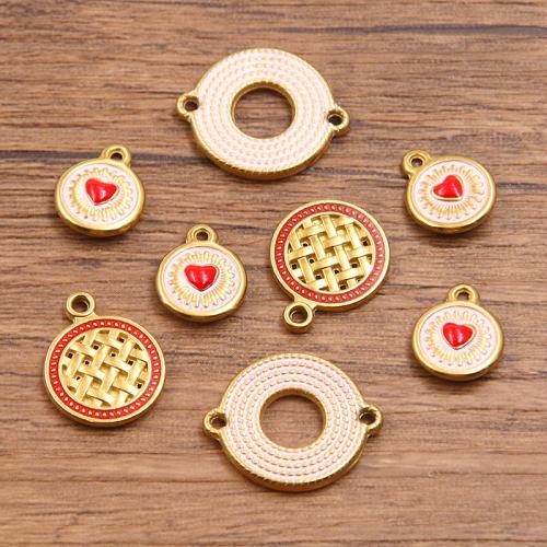 Stainless Steel Pendants, 304 Stainless Steel, plated, DIY & enamel, more colors for choice, 10PCs/Bag, Sold By Bag
