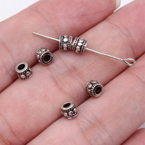 Tibetan Style Spacer Beads, plated, DIY, more colors for choice, 4.70x4.70x3.90mm, Hole:Approx 2.1mm, 100PCs/Bag, Sold By Bag