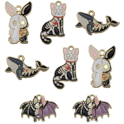 Fashion Halloween Pendant, Tibetan Style, gold color plated, Halloween Design & DIY & different styles for choice & enamel, Sold By PC