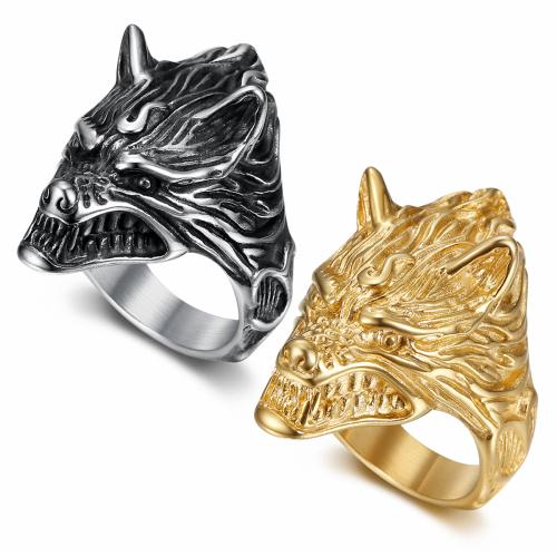 Stainless Steel Finger Ring, 304 Stainless Steel, plated, fashion jewelry & different size for choice & for man, more colors for choice, Sold By PC