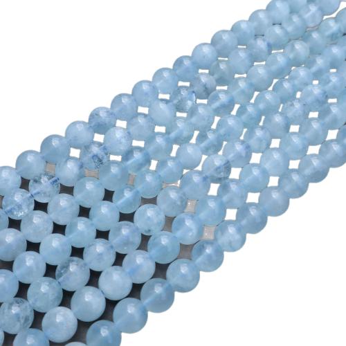 Gemstone Jewelry Beads, Aquamarine, DIY, blue, Sold Per 38 cm Strand