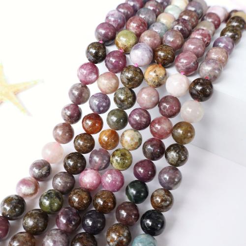 Gemstone Jewelry Beads, Tourmaline, DIY, mixed colors, Sold Per 38 cm Strand