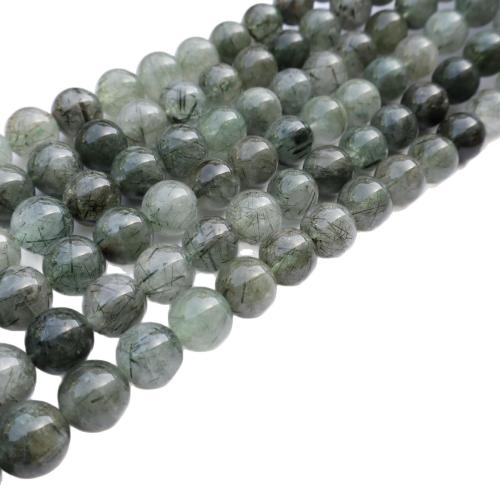 Natural Quartz Jewelry Beads, Rutilated Quartz, DIY, mixed colors, Sold Per 38 cm Strand